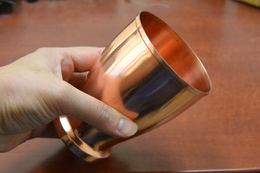 Handmade Genuine Copper Drinking Glass Cup