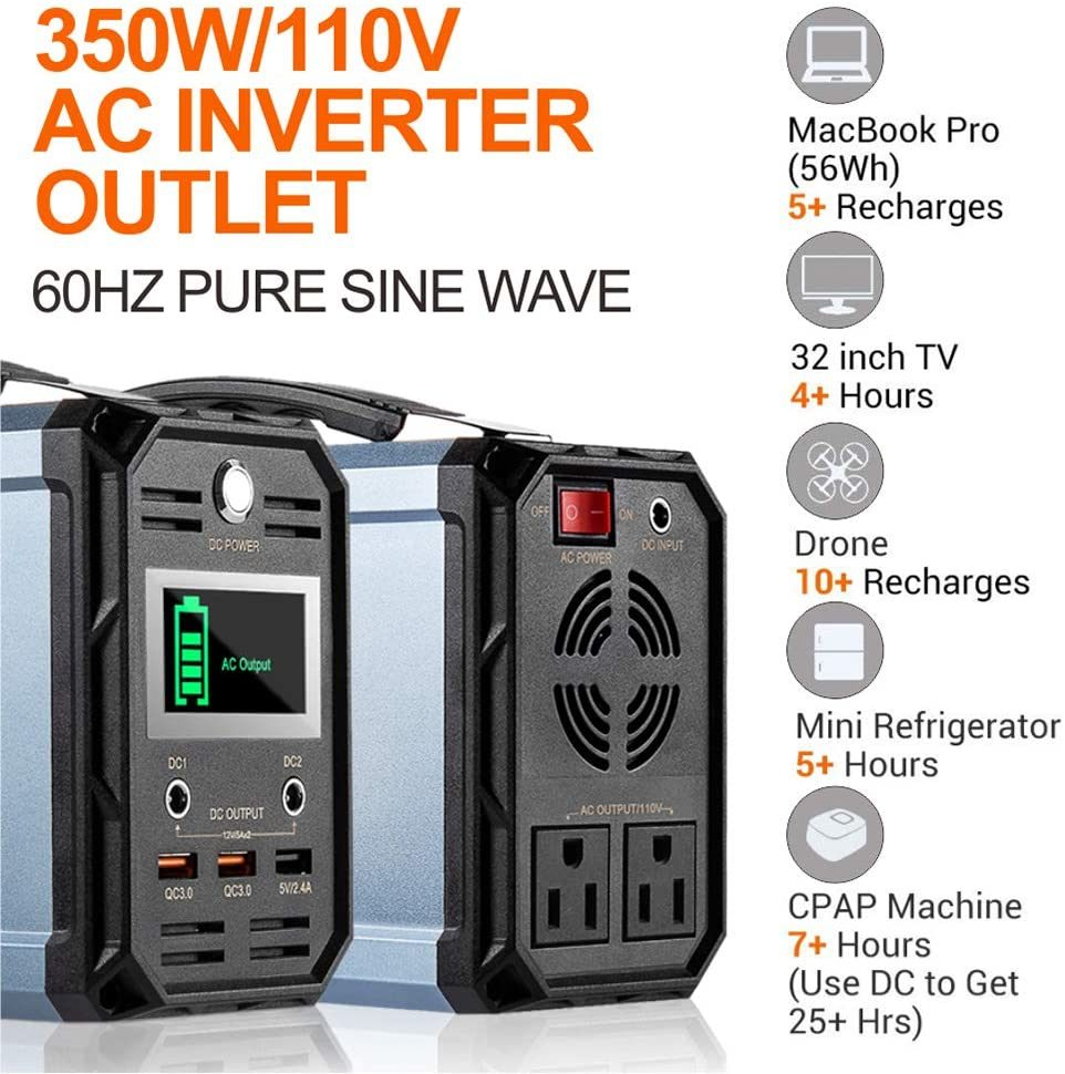 110V 300W Generator Portable Power Station Supply for Outdoor